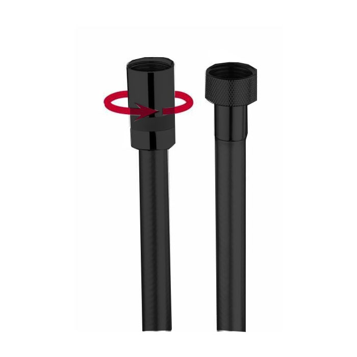 Душевой шланг BOSSINI Cromolux New A00258C.073 Чёрный матовый