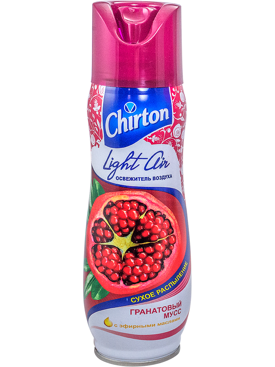 Освежитель 300мл CHIRTON LIGHT AIR аэрозоль ГРАНАТОВЫЙ МУСС GD