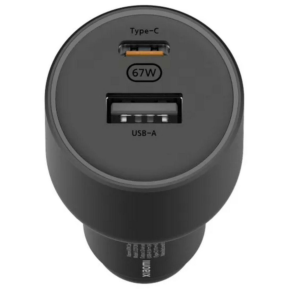 Устройство зарядное автомобильное Xiaomi 67W Car Charger (USB-A + Type-C) (BHR6814GL) — фото 2