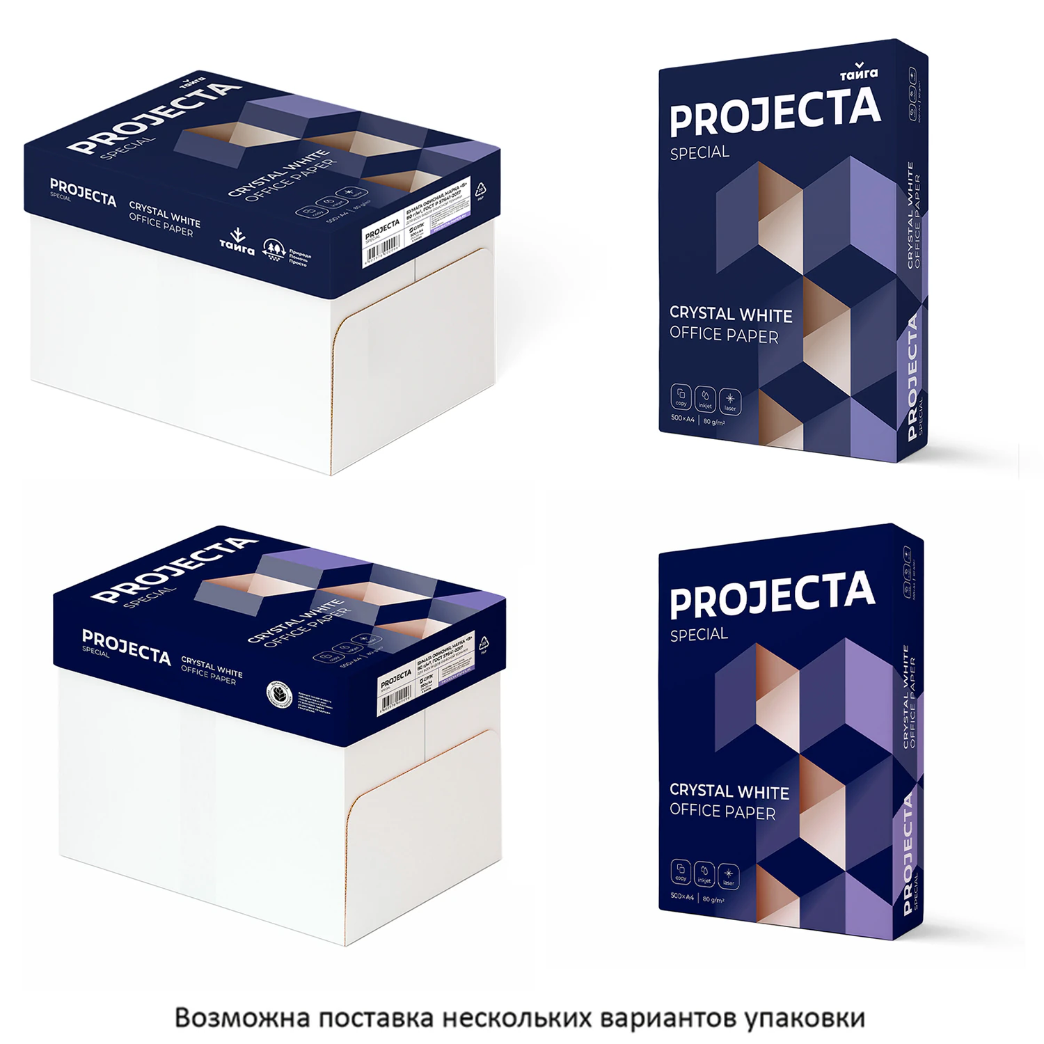 Бумага офисная А4, 80 г/м2, 500 л., марка В, PROJECTA SPECIAL, Россия, 153% (CIE) — фото 4