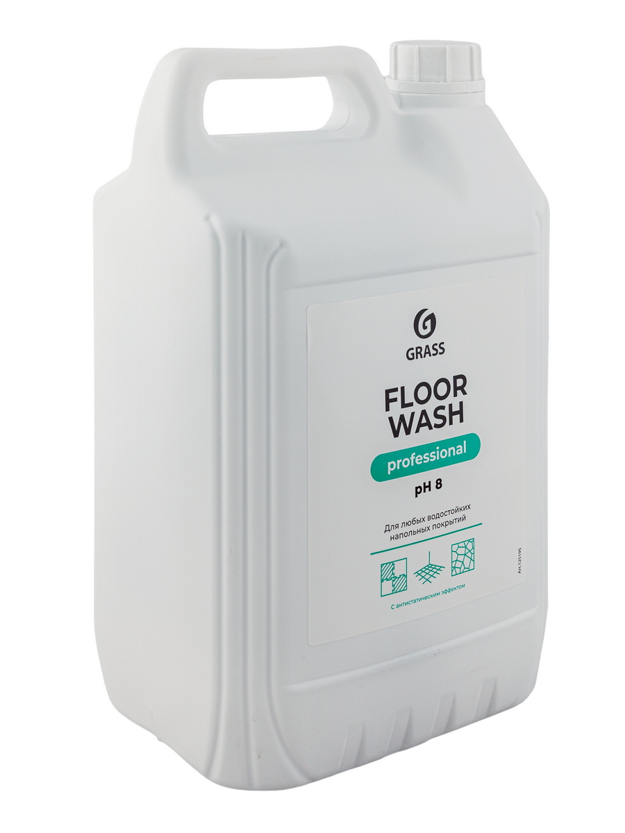 Средство для мытья пола 5,1 л FLOOR WASH pH8 канистра "Grass" — фото 1