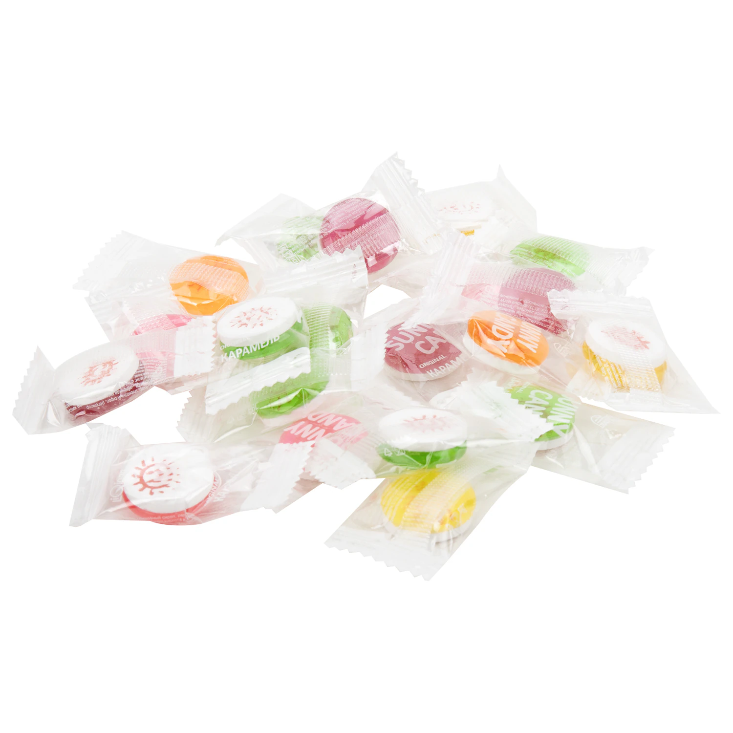 Карамель леденцовая SUNNY CANDY, микс вкусов с аскорбинкой, в индивидуальной упаковке, 1000 г — фото 4