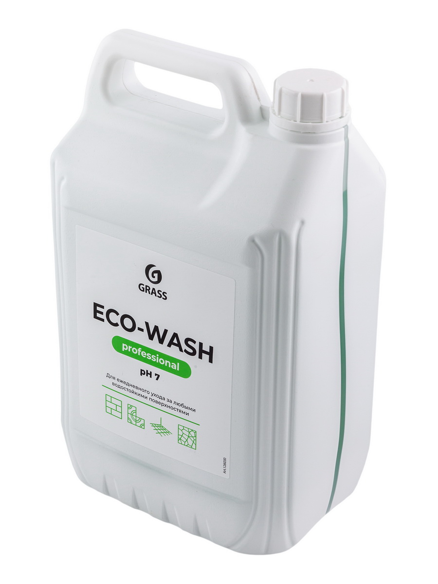 Средство моющее универсальное 5 л ECO-WASH низкопенное канистра "Grass" — фото 1